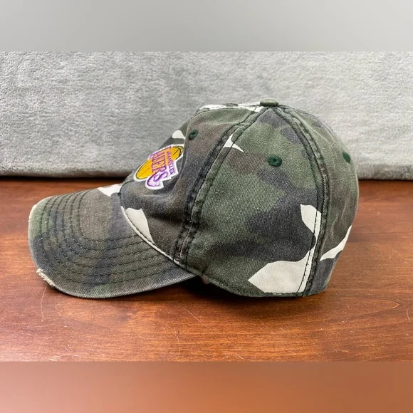 Los Angeles Lakers Links Marketing Group Military Camouflage Hat One Size Camo - Picture 4 of 12